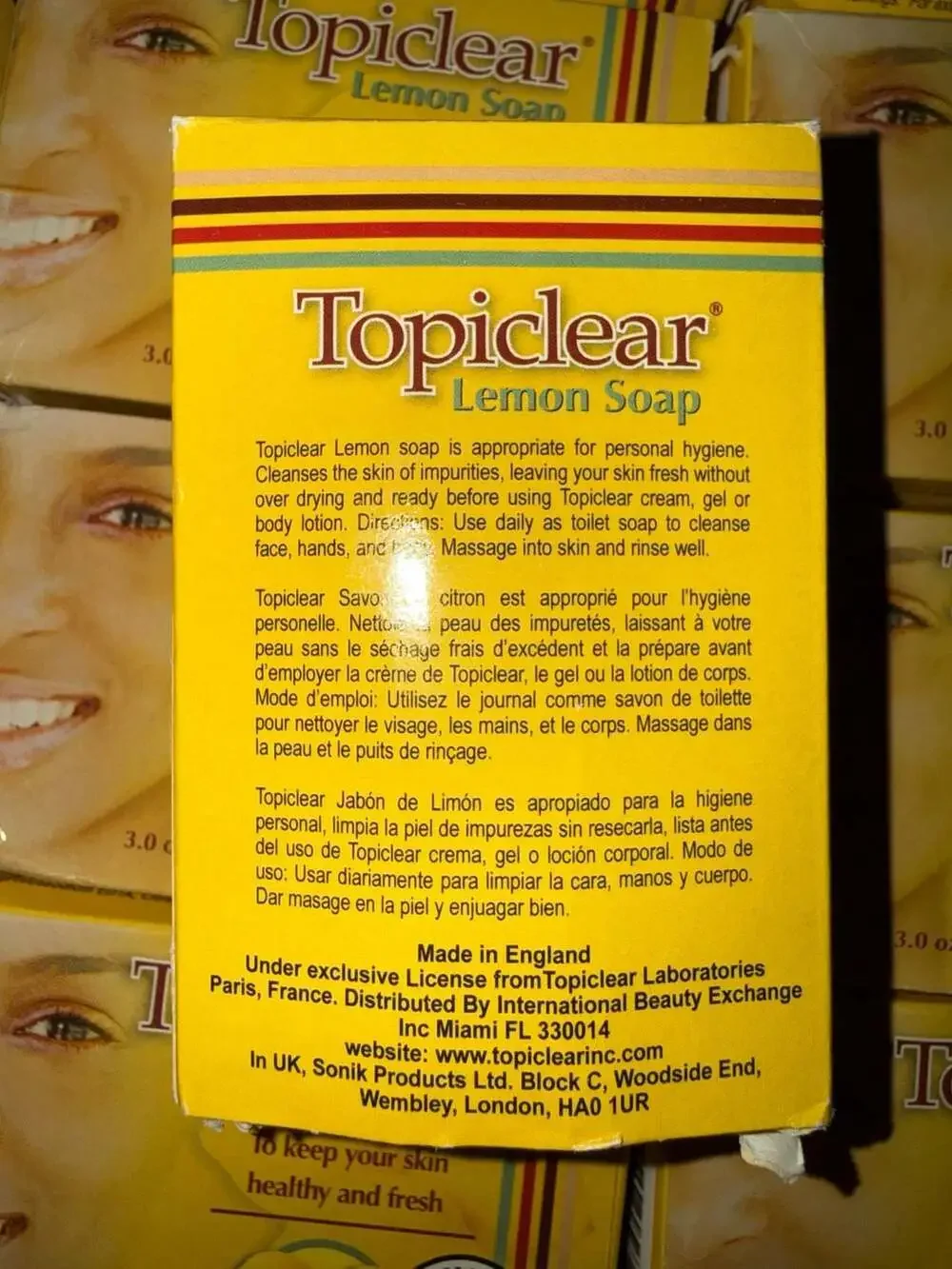 Topiclear Lemon Soap 3.0 oz (20 Pack)